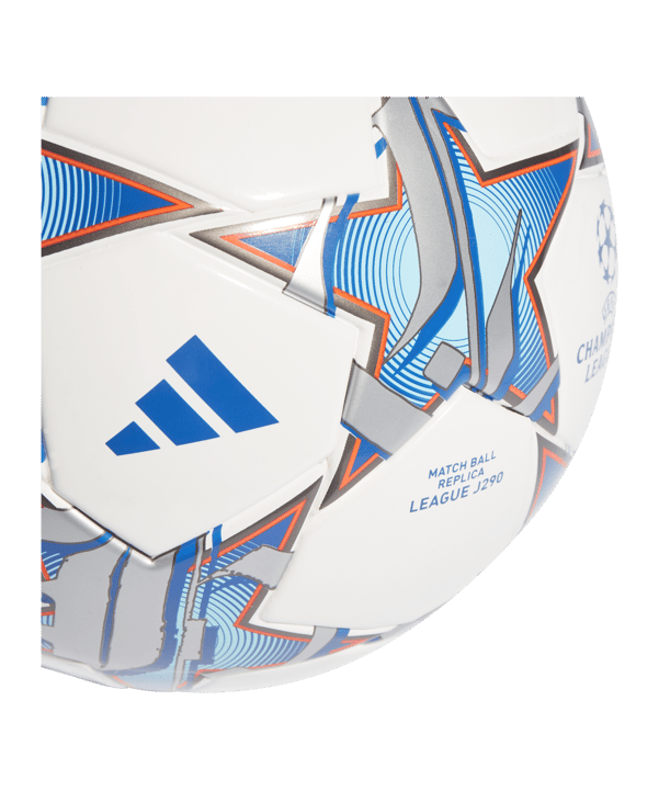 adidas UCL League Lightball 290g Weiss Silber Blau - weiss