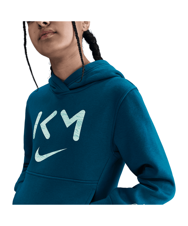 Nike Kylian Mbappe Club Hoody Kids Grün F301 - gruen