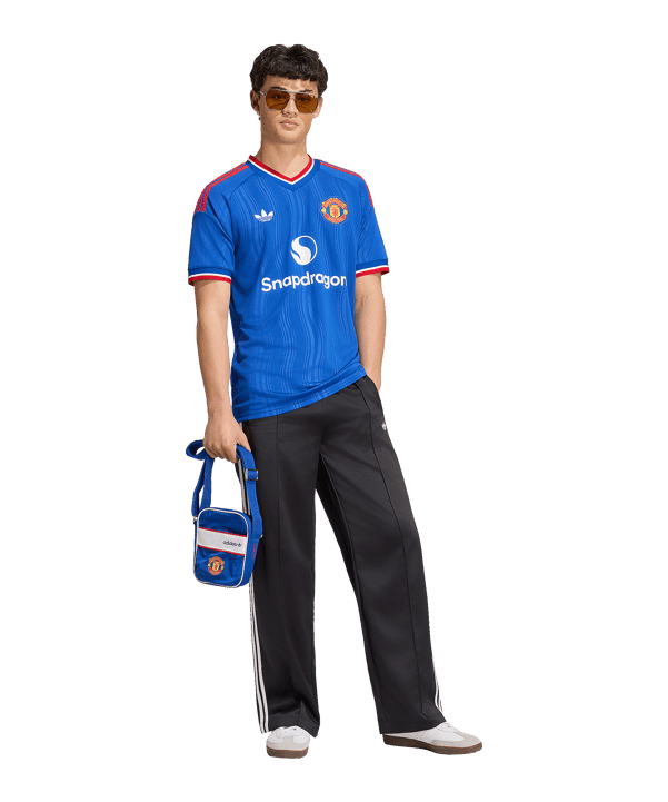 adidas Manchester United Maillot Away 2026/2027 Bleu - bleu