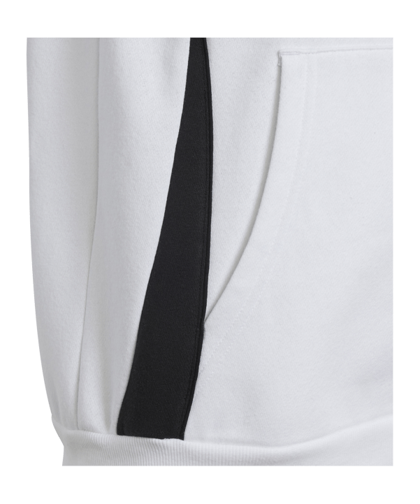adidas Tiro 24 Hoody Kids Weiss Schwarz - weiss