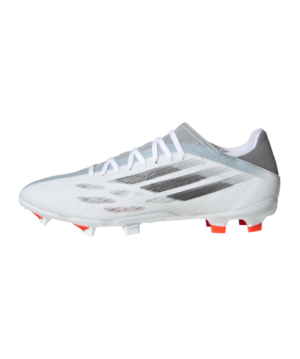 adidas X SPEEDFLOW.3 FG White Spark Weiss Grau Rot - weiss