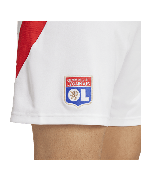 adidas Olympique Lyon Short Home 2024/2025 Weiss - weiss
