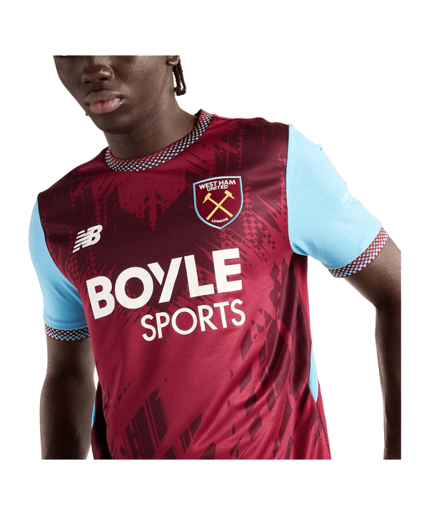 New Balance West Ham United Maillot Home 2026/2027 Rouge - rouge