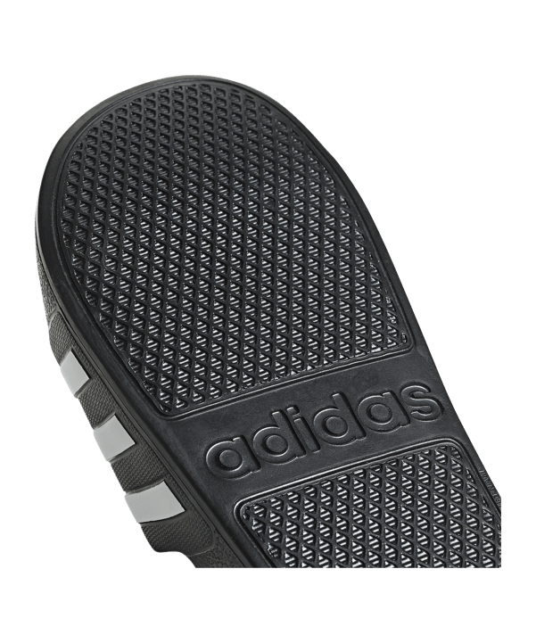 adidas Adilette Aqua Badelatsche Schwarz Weiss - schwarz