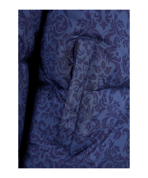 Urban Classic AOP Retro Puffer Jacke Blau - blau