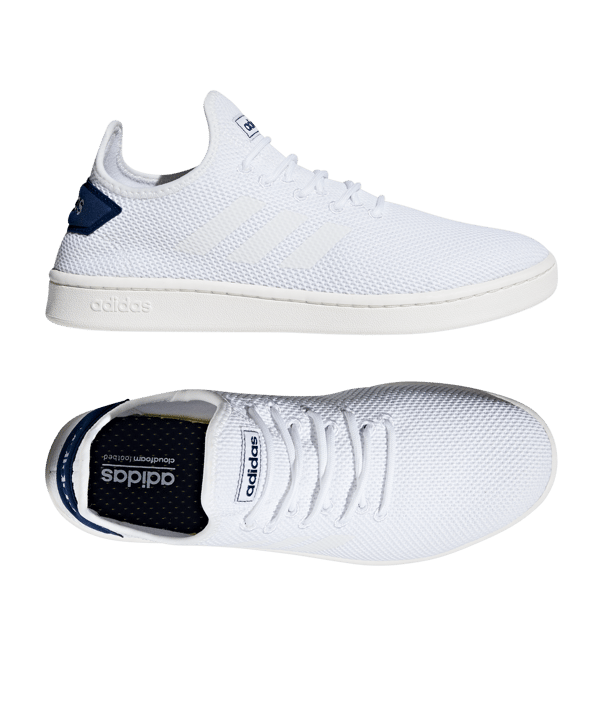 adidas Court Adapt Sneaker Weiss Blau - weiss