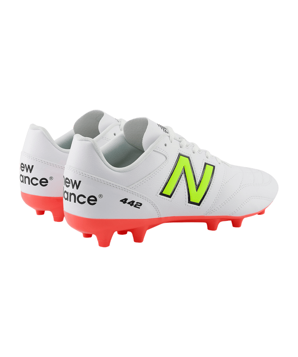 New Balance 442 Academy V2 FG Flash Point Weiss FIB2 - weiss