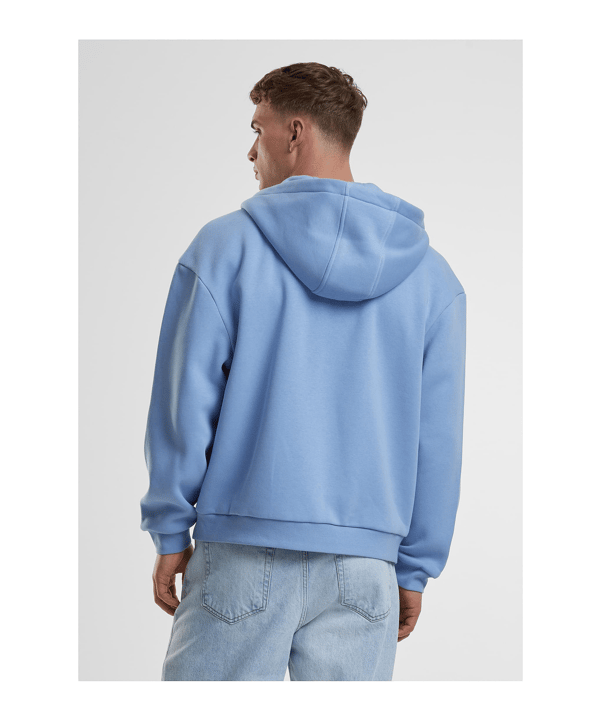 Urban Classic Fluffy Kapuzenjacke Blau - blau