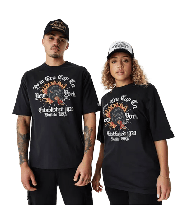 New Era Branded New York Graphic T-Shirt Schwarz - schwarz