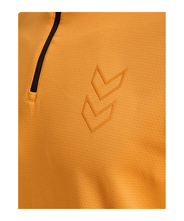 Hummel Active Pl Half Zip Sweatshirt Orange F3237 - orange