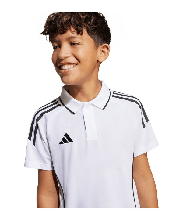 adidas Tiro 25 Competition Polo Kids Weiß - weiss