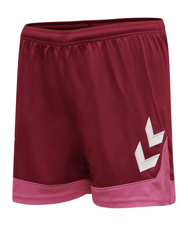 Hummel Lead Poly Shorts Damen Rot F3584 - rot