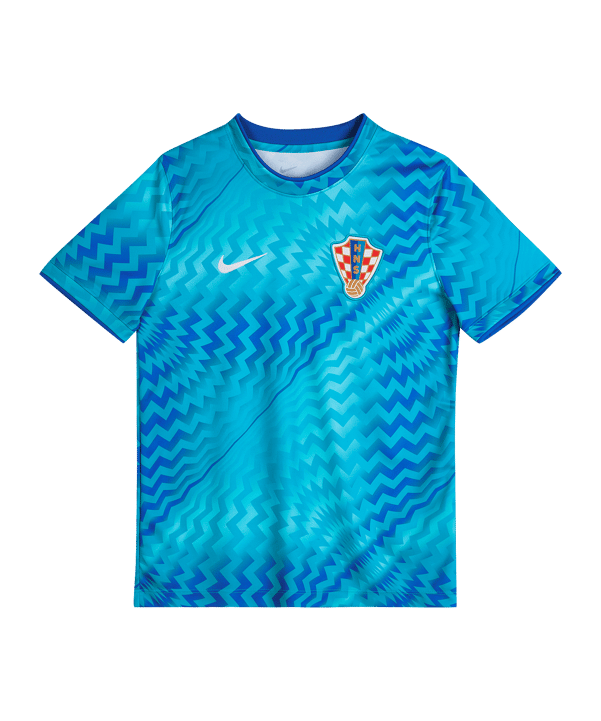 Nike HNS Croazia Prematch T-shirt CM 2026 Kids Blu C447 - blu