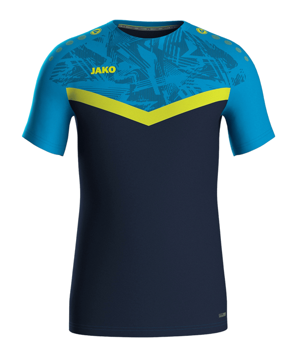 JAKO Iconic T-Shirt Kids Blau Gelb F914 - blau