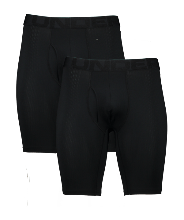 Under Armour Tech 9in Boxershort 2er Pack F001 - schwarz