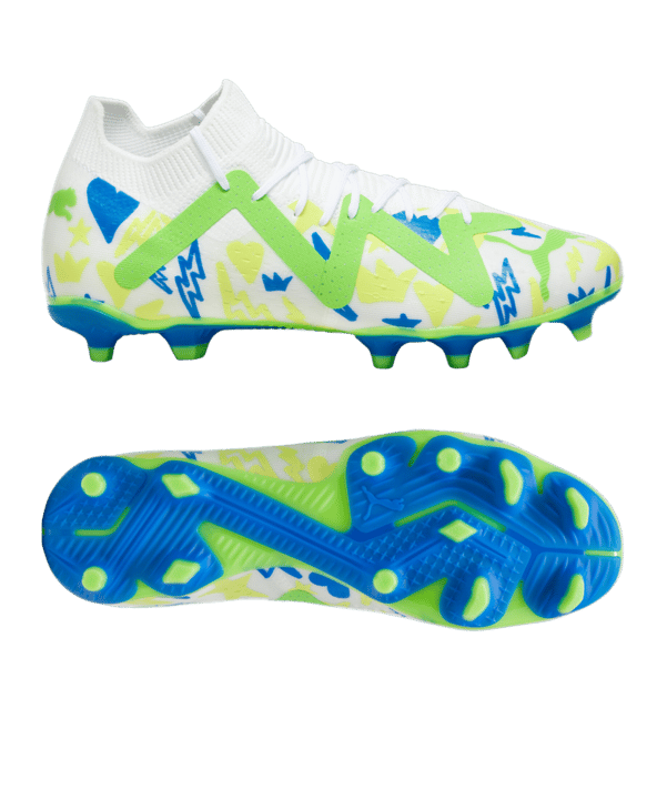 PUMA FUTURE Match FG/AG NJR Institute Weiss Blau F01 - weiss