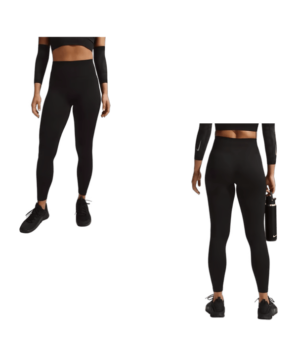 Nike Seamless High Rise 7/8 Legging Dames Zwart K010 - zwart