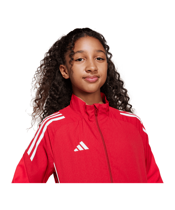adidas Tiro 25 Competition Präsentationsjacke Kids Rot - rot