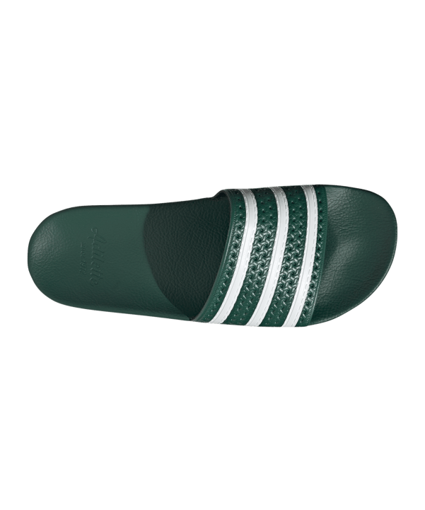 adidas Originals Adilette Badelatsche Grün Weiss - gruen
