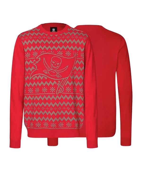 Foco NFL TBB Ugly Christmas Sweatshirt Schwarz - schwarz