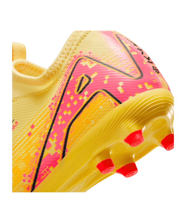 Nike Jr Air Zoom Mercurial Vapor XVI Academy FG/MG Mbappe Signature Kids Orange Blau F800 - orange