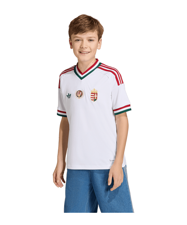 adidas MLSZ Ungarn 2026 Trikot Away 2026 Kids Weiß - weiss