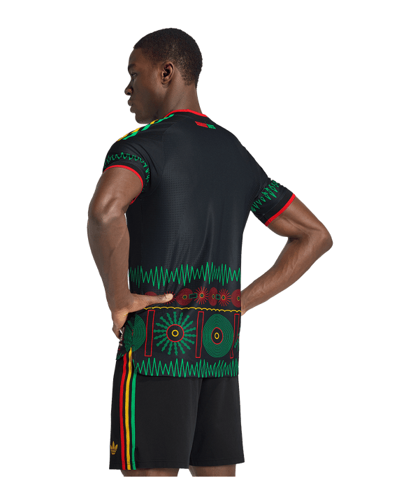 adidas JFF Jamaika Authentic Trikot Away WM 2026 Schwarz - schwarz
