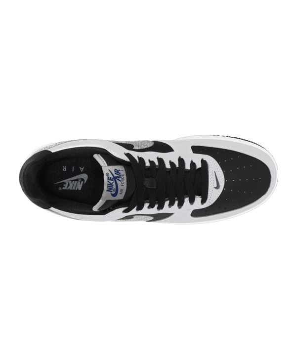 Nike Air Force 1 Schwarz Silber F001 - schwarz
