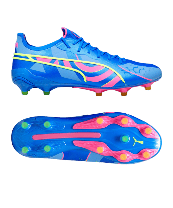 PUMA KING Ultimate Energy FG/AG Blau Pink F01 - blau