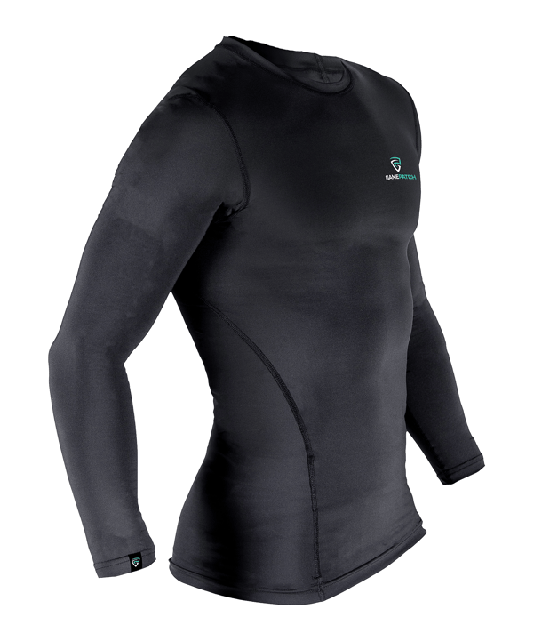 Gamepatch Compressishirt Hemd Schwarz - schwarz