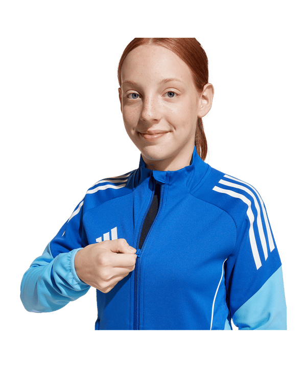 adidas Tiro 25 Competition Trainingsjacke Kids Blau - blau