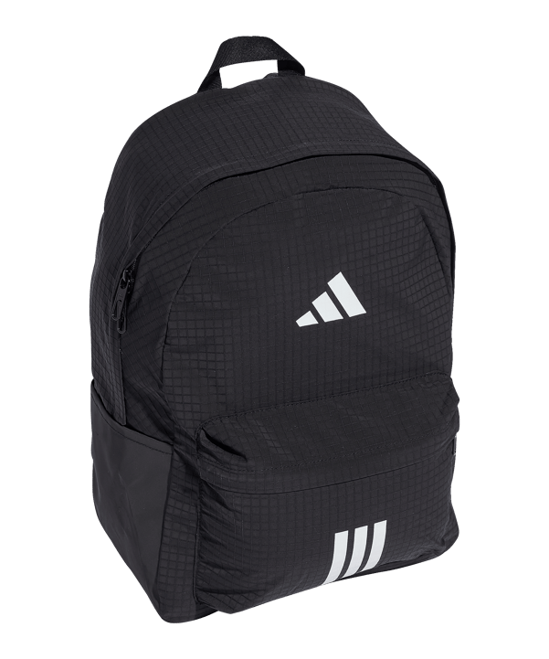 adidas Essentials 3 Stripes Rucksack Schwarz - schwarz