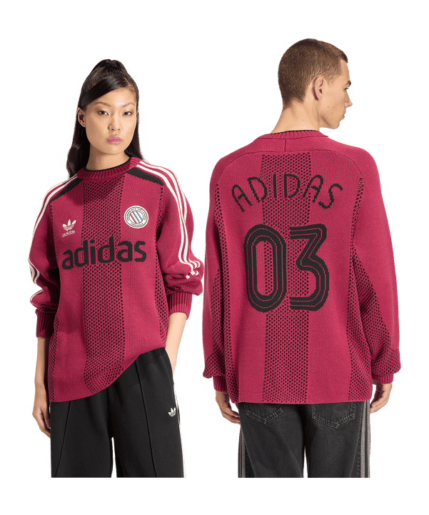 adidas Originals Blokecore Longsleeve Rot - rot