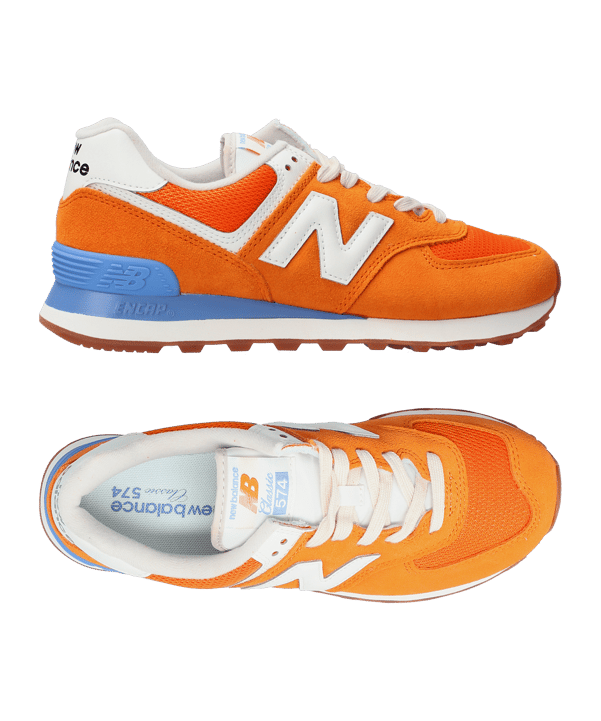New Balance 574 Damen Orange Blau FVI2 - orange