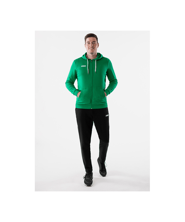 JAKO Base Jas met capuchon Groen K006 - groen