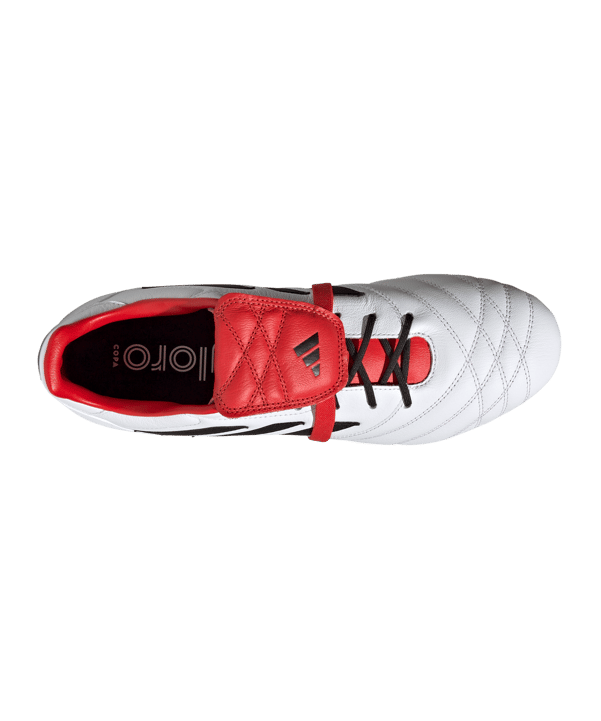 adidas COPA Gloro FG Weiss Rot Schwarz - weiss