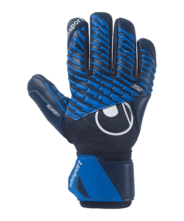 uhlsport Fangmaschine Aquasoft HN Torwarthandschuhe Blau F01 - blau