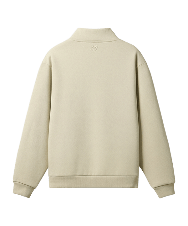 Burocs Essential Mock Neck Sweatshirt Beige - beige