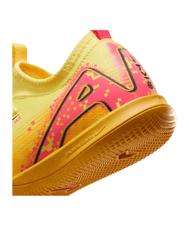 Nike Jr Air Zoom Mercurial Vapor XVI Academy IN Mbappe Signature Kids Orange Blau F800 - orange