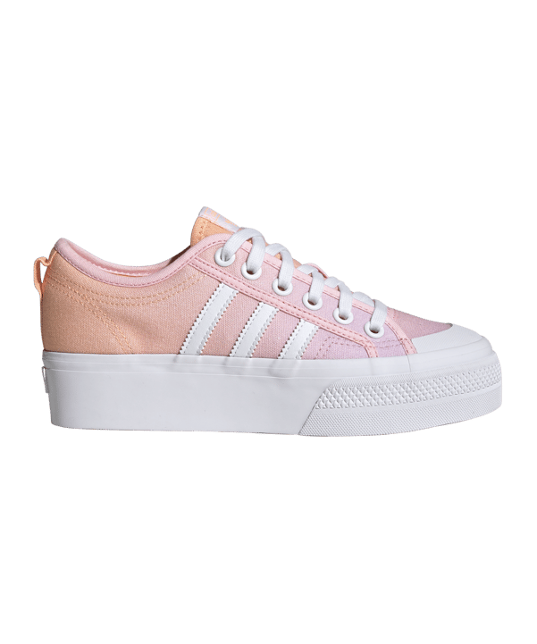 adidas Originals Nizza Platform Damen Weiss Pink - weiss