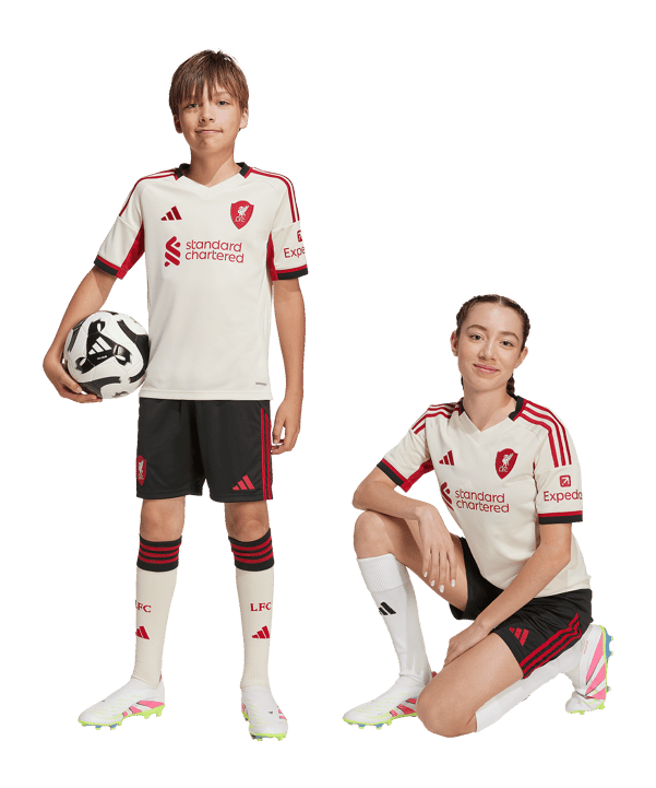 adidas FC Liverpool Short Away 2025/2026 Kids Schwarz - schwarz