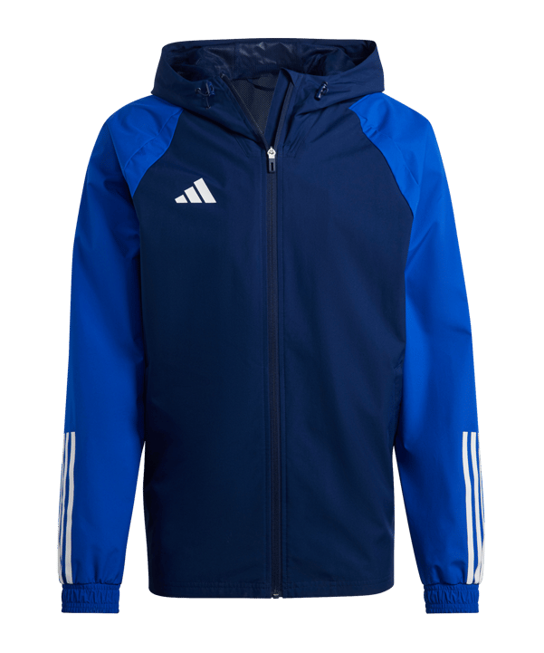 adidas Tiro 23 Competition Allwetterjacke Blau - dunkelblau