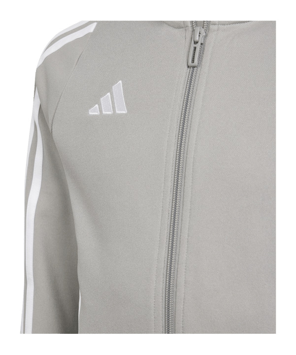adidas Tiro 24 Trainingsjacke Kids Grau Weiss - grau