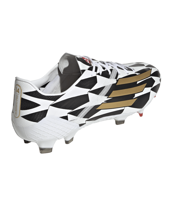 adidas F50 Adizero IV FG Speed Legacy Weiss Gold Rot - weiss