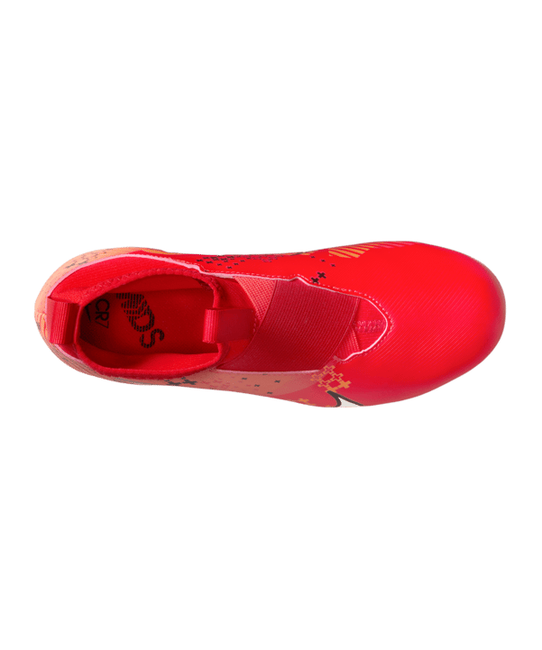 Nike Jr Air Zoom Mercurial Superfly IX Academy FG Dream Speed 7 Kids Rot Weiss Orange F600 - rot