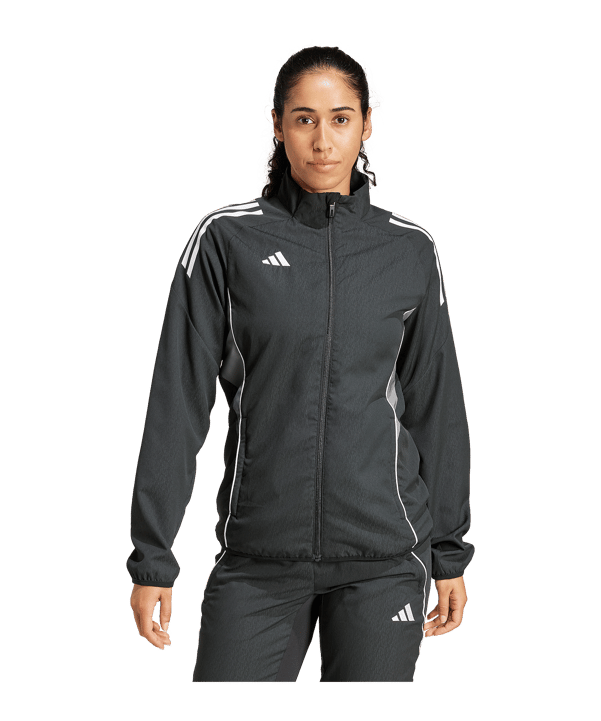 adidas Tiro 25 Competition Präsentationsjacke Damen Schwarz - schwarz