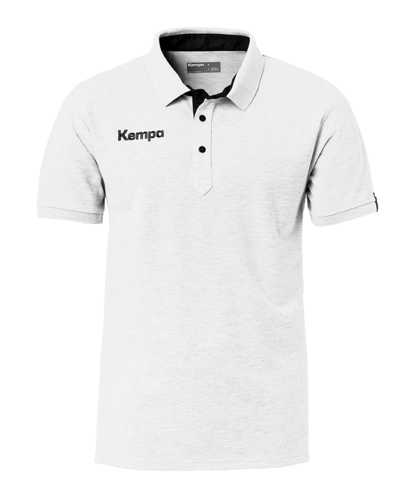 Kempa Prime Polo Shirt Weiss Schwarz F07 - weiss