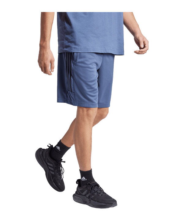 adidas Tiro Wordmark Shorts Blau Weiss - blau