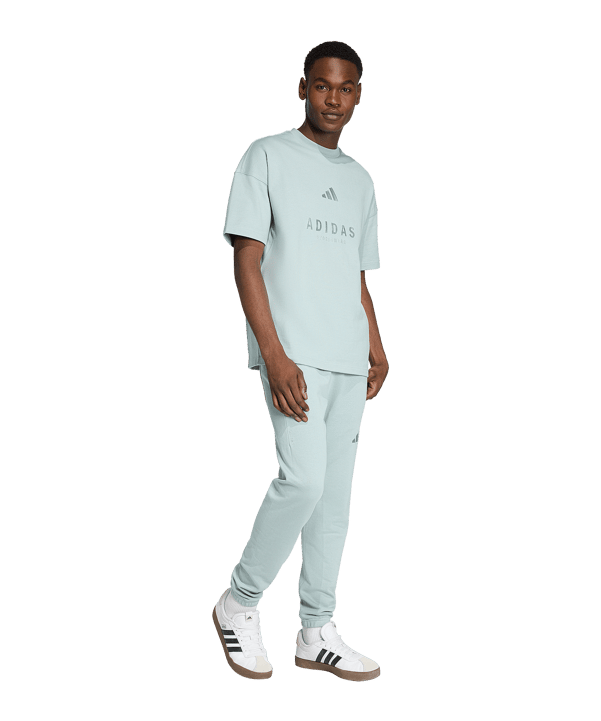 adidas All SZN Embroidered T-Shirt Grün - gruen