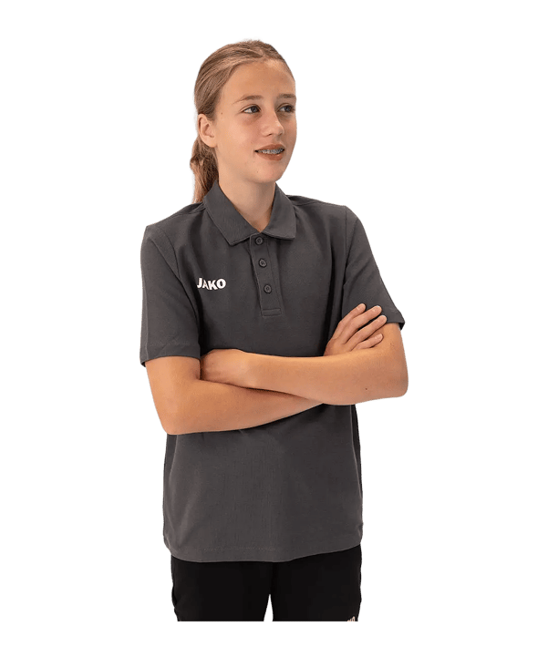 JAKO Base Polo Bambini Grigio C021 - grigio